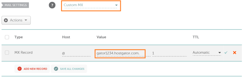 hostgator what is my mail server