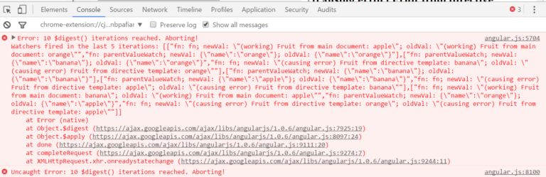 Dealing With Angular’s Infinite Digest Loop Error: 10 $digest ...